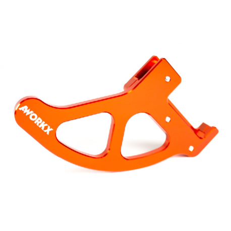 Protection de disque de frein arrière Orange protection de disque d'étrier de frein arrière de moto compatible avec Husqvarna 125‑501 TE/FE/FC/TC 2014‑2017 